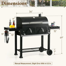 Summit Living 34'' Charcoal Grill Extra Large Portable BBQ Grill, Black! (NEW IN BOX)