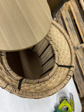 Wicker Storage Patio Accent Table from Threshold- new