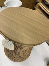 Wicker Storage Patio Accent Table from Threshold- new