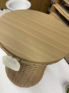 Wicker Storage Patio Accent Table from Threshold- new