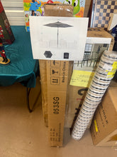 Sonkuki 7.5 ft. Patio Market Crank and Tilt Umbrellas, Table Umbrellas, UV-Resistant Canopy in Anthracite Gray!! NEW IN BOX!!