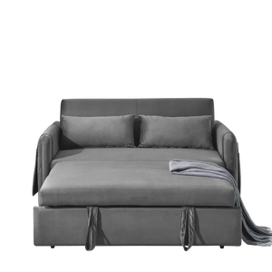 Modern Velvet Convertible Pull Out Sleeper Sofa Bed, for Living Room Bedroom Apartment! (NEW & ASSEMBLED!)