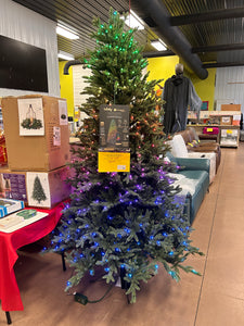 7.5’ App-Controlled Pre-Lit Twinkly LED Artificial Christmas Tree!! (NEW & ASSEMBLED!)
