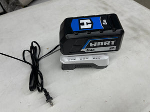 Hart 40 volt 6 amp/hour battery with charger