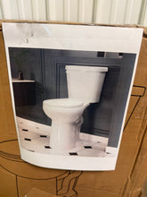 21＂Extra Tall Toilet, 1.28 Gpf Powerful Flush Floor Mounted Round Toilet For Bathroom!! NEW IN BOX!!