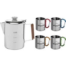 Alpine Mountain Gear Stainless Steel Coffee Mugs Set for Home Outdoor 5 Pcs! (NEW IN BOX)