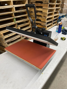 VEVOR
Heat Press Machine 16 in. x 24 in. Clamshell Sublimation Transfer Printer Teflon Coated Silicone Sponge Powerpress- used