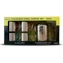 Alpine Mountain Gear Stainless Steel Coffee Mugs Set for Home Outdoor 5 Pcs! (NEW IN BOX)
