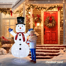 Zimtown 6ft LED Lighted Pop-Up Snowman Christmas Snowman w/ 200 LED Lights, Hat, Scarf! (NEW IN BOX)