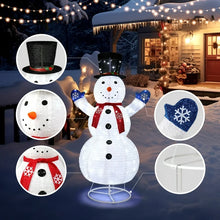 Zimtown 6ft LED Lighted Pop-Up Snowman Christmas Snowman w/ 200 LED Lights, Hat, Scarf! (NEW IN BOX)