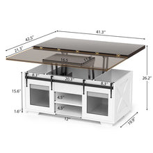Farmhouse Lift Top Coffee Table!! NEW IN BOX!!