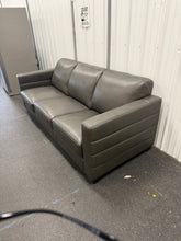 Del Mar Top Grain Leather Collection Sofa - new - dark grey