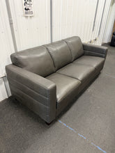 Del Mar Top Grain Leather Collection Sofa - new - dark grey