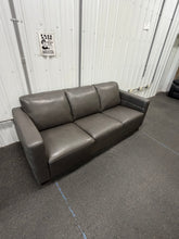Del Mar Top Grain Leather Collection Sofa - new - dark grey