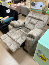 42.7" Wide Oversize Microfiber Lift Assist Reclining Chair with Massage Heating & Dual Hidden Cupholders & USB & Side Pocket!! BRAND NEW!!