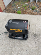 Remington 80,000 BTU Battery Operated Kerosene/Diesel Radiant Space Heater with Thermostat - Battery Not Included- will work with 20 volt DeWalt / Black & Decker / Milwaukee/ Porter Cable batteries 

new and tested - see video on our online catalog