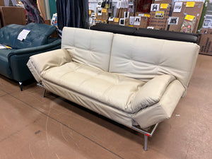 Relax-A-Lounger Euro Lounger, Cream! - (NEW AND ASSEMBLED! - HAS A SPOT FROM SHIPPING WE COULD NOT GET CLEAN - PHOTOS SHOWN)