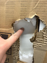 3-Drawer White Wood Makeup Vanity Set Dresser Table with Flip-Top Mirror, See-Through Glass Top, Lights, Stool! (NEW IN BOX)