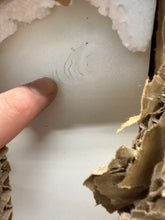 3-Drawer White Wood Makeup Vanity Set Dresser Table with Flip-Top Mirror, See-Through Glass Top, Lights, Stool! (NEW IN BOX)