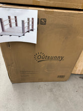 Outsunny 60 in. x 26.5 in. x 19 in. Wooden Stained Finish Garden Footbridge with Safety Railings! (NEW IN BOX)