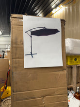 10 Ft Outdoor Patio Umbrella Solar Powered LED Lighted Sun Shade Market Umbrella, Dark Brown!