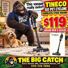Tineco GO Pet Cyclone Cordless Stick Vacuum- new in box- we don’t ship