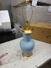 VILLA & HOUSE ACACIA DESIGNER TABLE LAMP – PERIWINKLE BLUE & GOLD 💙
