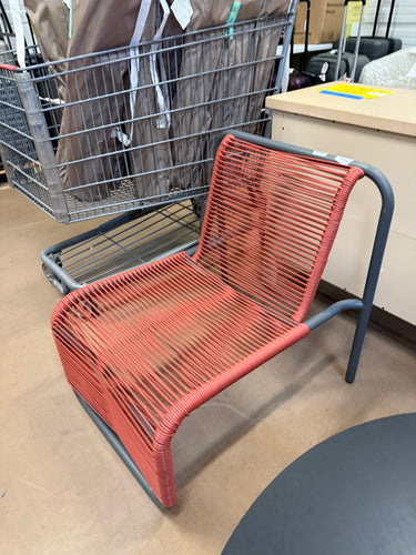 PVC Stackable Patio Lounge Chair Red - Room Essentials! (NEW - SINGLE CHAIR!)
