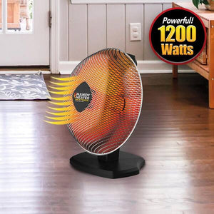HANDY HEATER 1200-Watt Electric Ceramic Parabolic Space Heater- brand new - no box