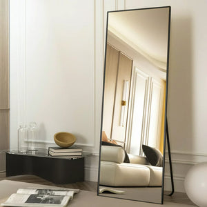 BEAUTYPEAK 64"x21" Full Length Mirror BEAUTY-PEAK Body Dressing Floor Standing Mirrors, Black!

-New in the box