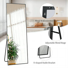 BEAUTYPEAK 64"x21" Full Length Mirror BEAUTY-PEAK Body Dressing Floor Standing Mirrors, Black!

-New in the box