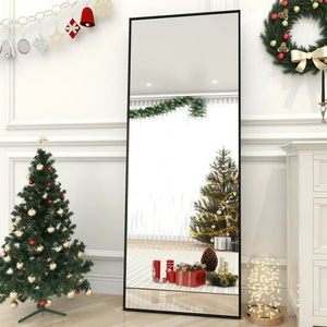BEAUTYPEAK 64"x21" Full Length Mirror BEAUTY-PEAK Body Dressing Floor Standing Mirrors, Black!

-New in the box