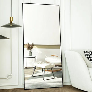BEAUTYPEAK Full Length Mirror 71"x26" Rectangle Wall mirror Floor Mirrors for Leaning, Black!