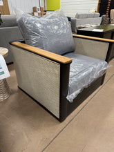 Metal/Wicker Set of 2 Outdoor Chairs, W/Cushions! (NEW)