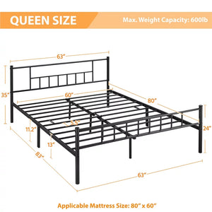 Yaheetech Metal Bed Frame with Headboard & Footboard,Queen Size, Black!

-Brand new in the box