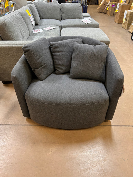 Beautiful Drew Chair by Drew Barrymore, Charcoal Boucle! (NEW & ASSEMBLED)