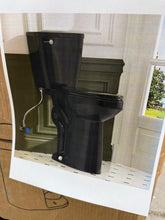 21＂ Extra Tall Toilet 1.28 GPF Elongated Floor Mounted Two-Piece Tall Toilet, Black! (NEW IN BOX)
