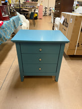 Hammond 3 - Drawer Nightstand, Blue! (NEW)