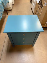 Hammond 3 - Drawer Nightstand, Blue! (NEW)