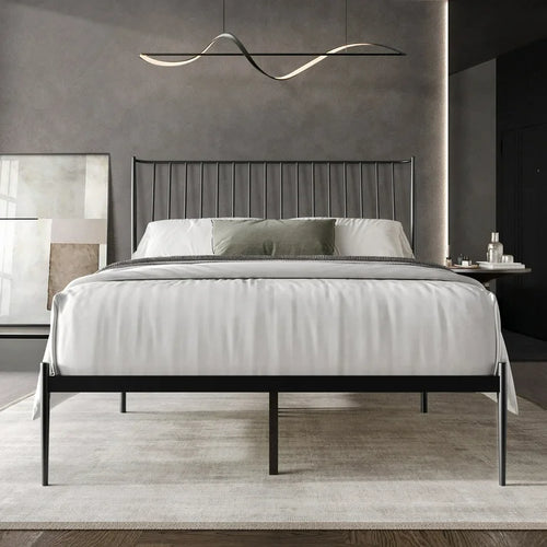 Castle Place Vintage Spindle Queen Metal Platform Bed, Black! (NEW IN BOX)