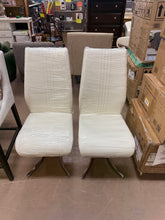 Wilhelm Faux Leather Chrome Feet 'Z' Leg Dining Chairs Modern Design (Set of 2)!! NEW AND ASSEMBLED!!