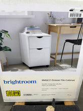 Metal File Cabinet with Two Drawers White - Brightroom!! NEW IN BOX(PHOTOS SHOW PREVIOUS MODEL OUT OF BOX)!!