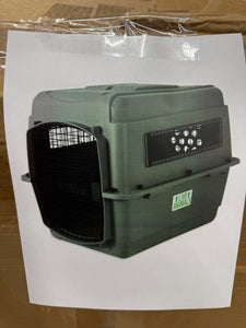 Petmate Sky Kennel IATA Airline Friendly Dog Crate Plastic Travel Pet Carrier, Medium 32" for Dogs 30-50 lb, Gray! (NEW IN BOX)