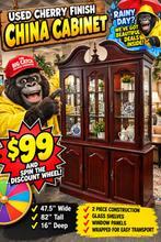 💥 BEAUTIFUL CHERRY-FINISH CHINA CABINET — JUST $99! 💥