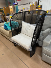 Mackworth Patio Statement Armless Chair Black - Threshold! (NEW & ASSEMBLED)
