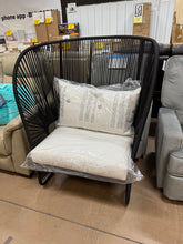 Mackworth Patio Statement Armless Chair Black - Threshold! (NEW & ASSEMBLED)