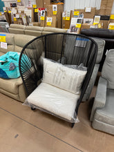 Mackworth Patio Statement Armless Chair Black - Threshold! (NEW & ASSEMBLED)