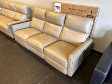 Jackston Leather Power Reclining Sofa with Power Headrest! (BRAND NEW - MINOR SCRATCH FROM SHIPPING)
