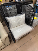 Mackworth Patio Statement Armless Chair Black - Threshold! (NEW & ASSEMBLED)