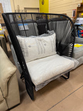Mackworth Patio Statement Armless Chair Black - Threshold! (NEW & ASSEMBLED)